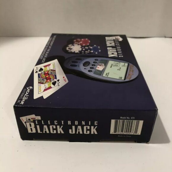 Electronic Black Jack Handheld Game, Excalibur Electronics, Manual, Clean - Picture 3 of 7